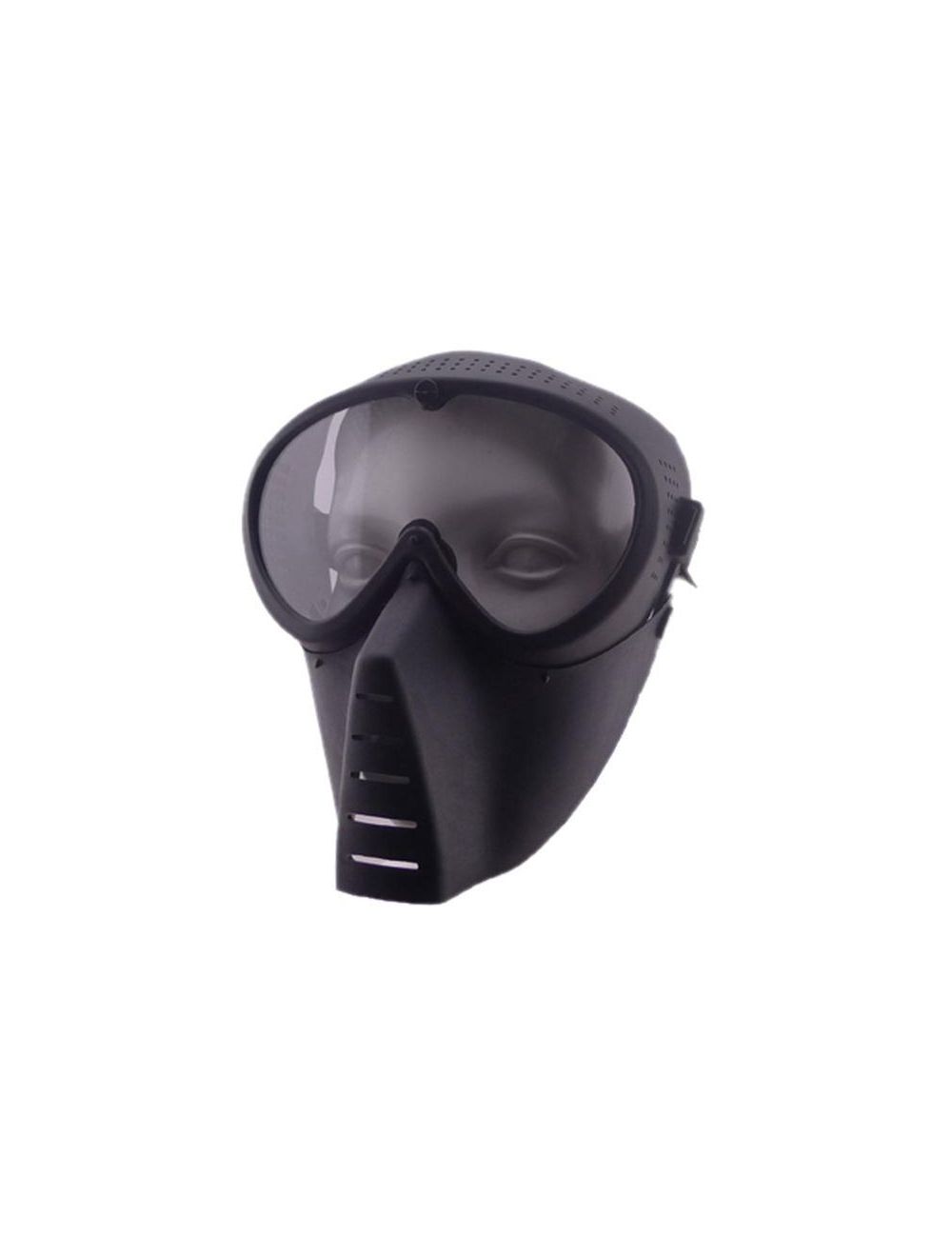 Big Foot Small Flying Mask with Nylon Goggle (Black)