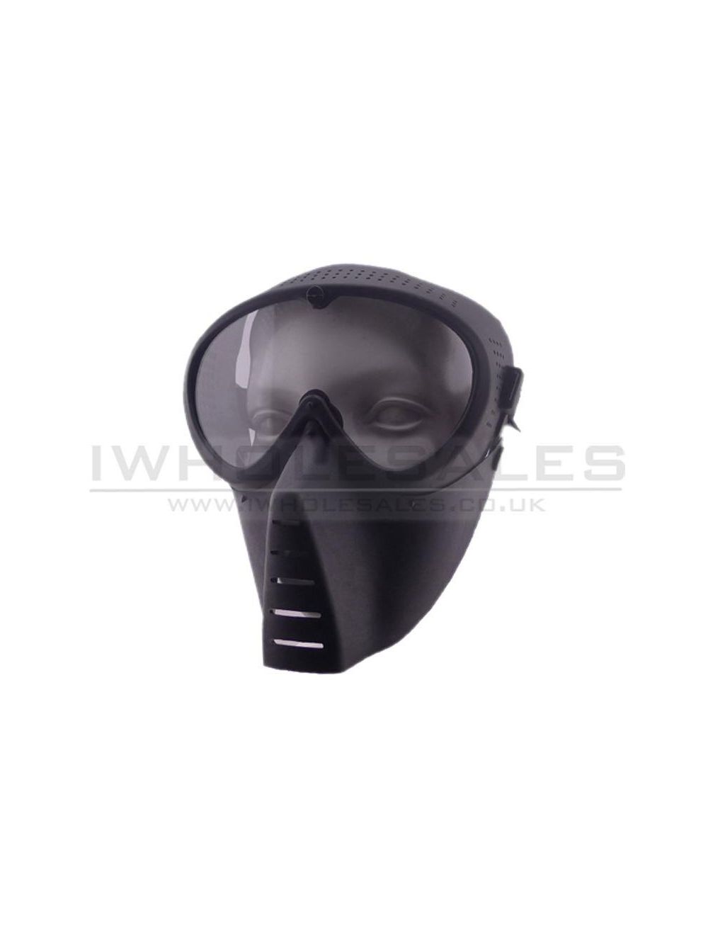Big Foot Small Flying Mask with Nylon Goggle (Black) - Image 2