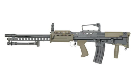 ICS L86A2 LSW AEG Light Support Weapon - Black - GEN.2 FET System/QD Spring (ICS-86NU)