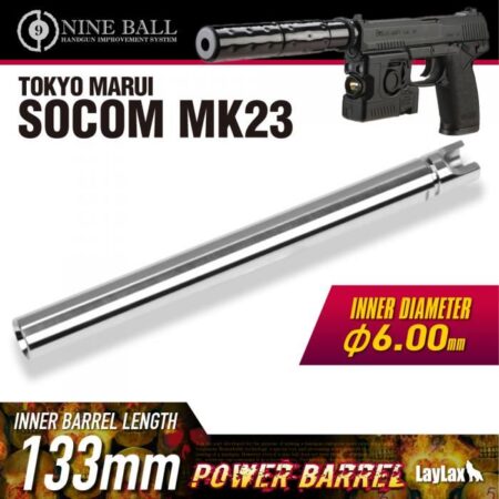 Laylax Steel Inner Barrel for GBB MK23 Pistol Series (Universal - 6.00mm - 133mm)