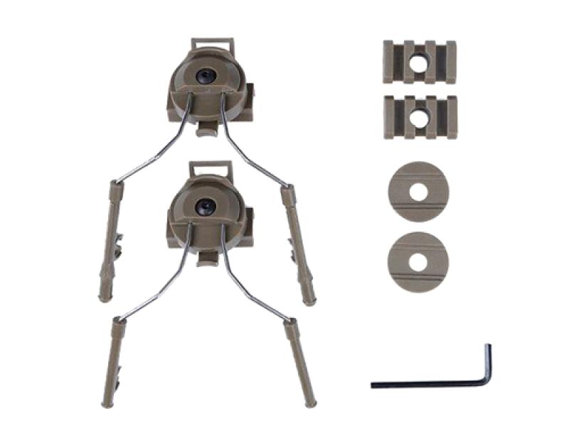 Big Foot Fast Helmet Accessory Head Set (with Rail - Tan)