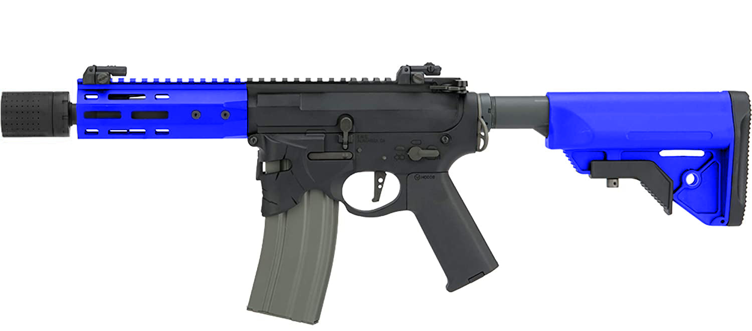 Ares x Sharps Bros. M4 Octarms M-Lok Rail with OverThrow Lower Receiver (S - BLUE - M4-SB-OT-S-BK)