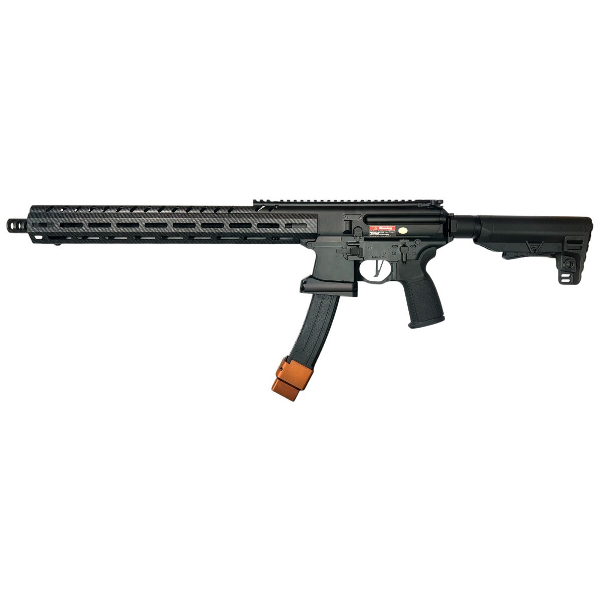 Stratos X MPX-K JW3 Style 16" GBB Rifle (Faux Carbon Fiber - STR-MX-05)