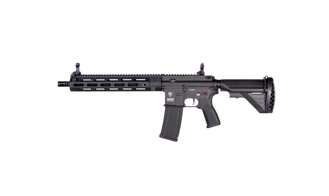 Saigo Defense Shogun AEG MK2 Airsoft Rifle with Gate ASTER II Bluetooth (Black Bundle)