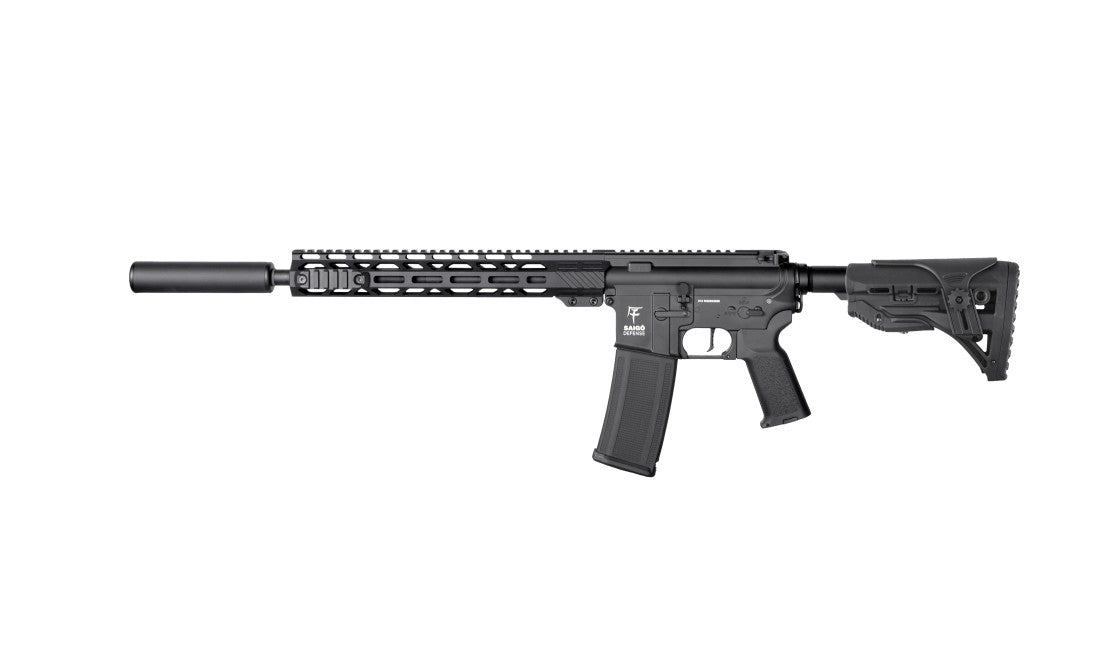 Saigo Defense BUSHIDO MEIYO DMR2 Airsoft AEG Rifle Bundle (Black)