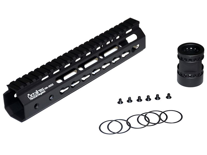 Ares Octa Arms 9"" Keymod System Handguard Set (Black) (KM-005S-BK)