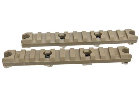 Ares Amoeba 5.0"" M-Lok Key Rail System (2pcs - ABS - AM-ML-R-006-DE - Tan)