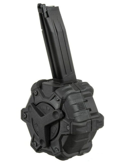 WE Gas Drum Magazine for 5.1 Hi-Capa Series (350 Rounds - Black)
