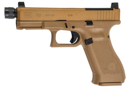 Umarex Glock G19X MOS Gas Blowback Airsoft Pistol (SRC 2.6586 - Coyote Tan)