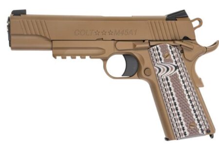 Colt M45A1 USMC FDE 1911 Gas Blowback Airsoft Pistol (EMG/Army - R48-1)