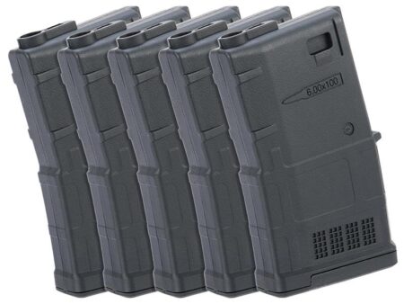 Ares M4 AMAG AEG Magazine (5pcs Box Set - 100 Rounds - Black - MAG-B-022-BK)