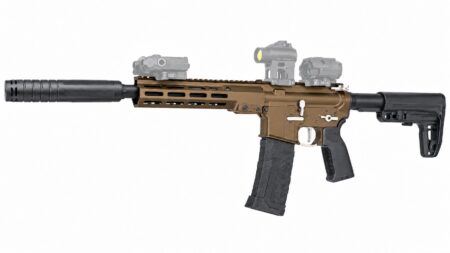 Ace 1 Arms HPA AR/M4 Airsoft Rifle with Silencer (ETU - CNC - RS/GBBR Dimensions - Bronze)