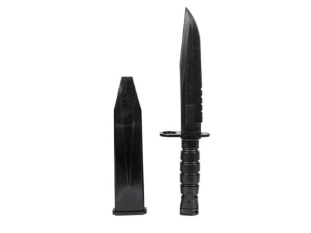 ACM M4 Rubber Knife with Blade Case and Straps (Black)