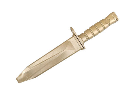 ACM M4 Rubber Knife with Blade Case and Straps (Tan)