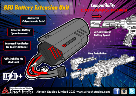 Airtech Studios BEU Battery Extension Unit for CS CXP-MARS PDW9