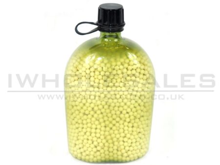 Big Foot Diamond Precision 0.28G White BB Pellets (5000 Rounds - Water/BB Canteen Bottle - Tan/Yellow)