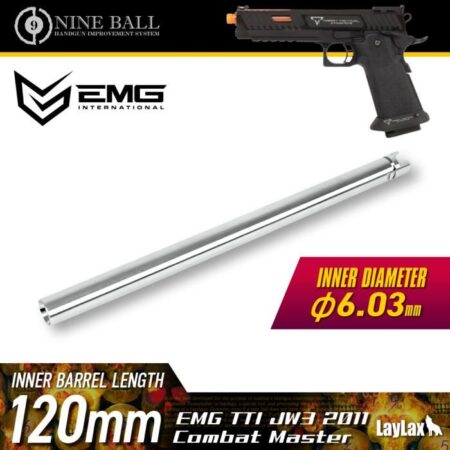 Laylax Nine Ball 6.03mm Tightbore Inner Barrel for EMG TTI JW3 2011 Combat Master (6.03mm - 120mm)