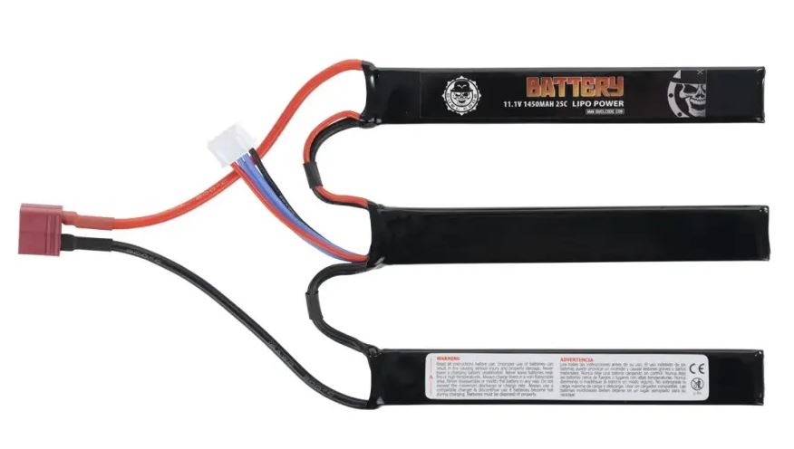 Duel Code 11.1v 1100mAh 25c T-Dean LiPo Airsoft Battery