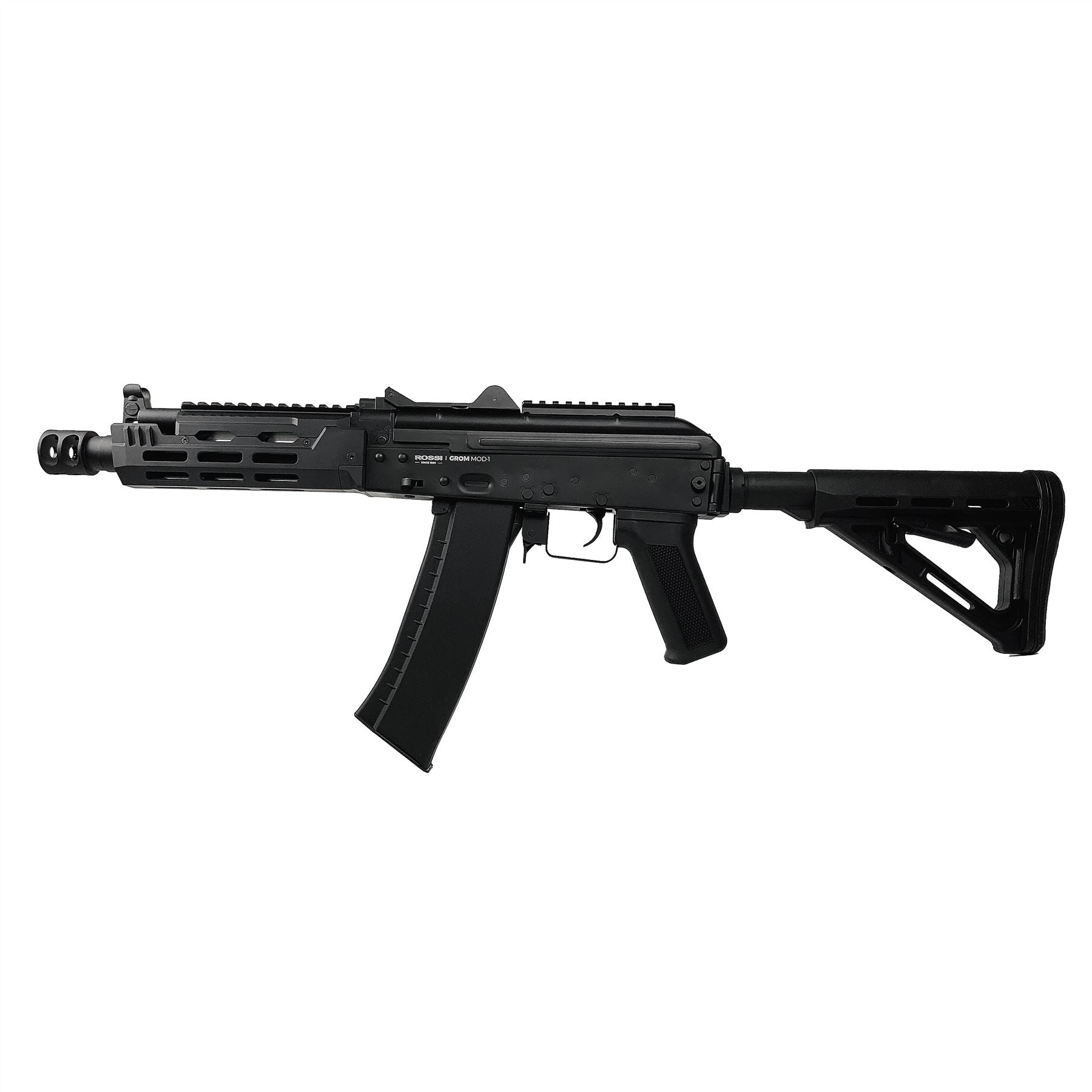Rossi AK AK74u GROM MOD.1 Compact Tactical Airsoft AEG Rifle (Black)