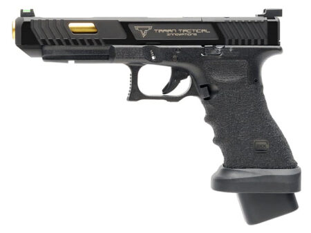 GHK Glock x TTI G34 MOS Combat Master JW2 Gas Blowback Pistol by EMG (Steel Slide)