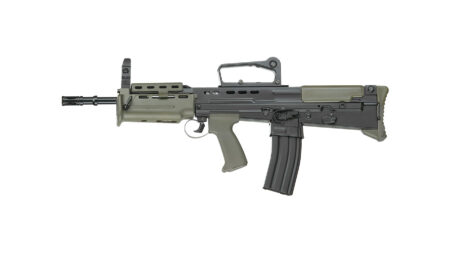 ICS L85A2 SA80 Bullpup AEG Rifle - Black - GEN.2 FET System/QD Spring (Carbine Short - ICS-87NU)