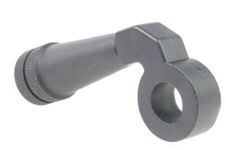 ARES Amoeba Striker Low-Profile Zinc Alloy CNC Cocking Handle (Type E) - Matte Gray (GS-CH-22)