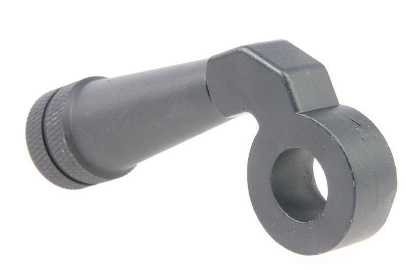 ARES Amoeba Striker Low-Profile Zinc Alloy CNC Cocking Handle (Type E) - Matte Gray (GS-CH-22)
