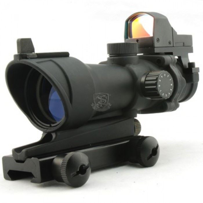 UFC ACOG 4x32 Scope Red/Green Reticle with Mini Reddot (Black) (UFC-JA-5320-BK)