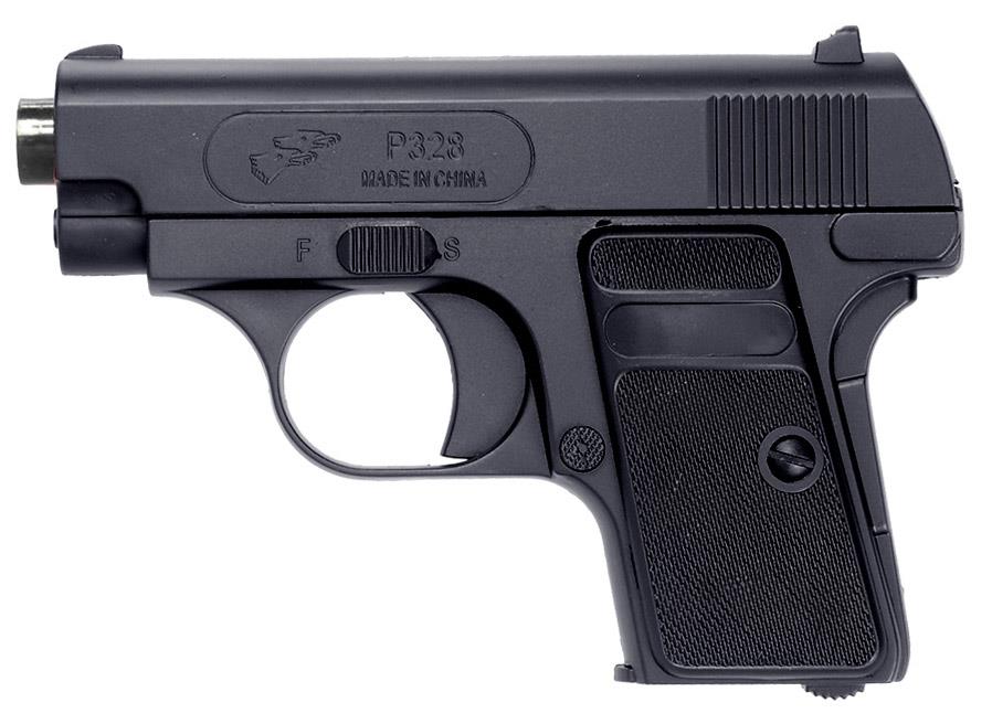 Double Eagle P328 CT25 Spring Powered Pistol (Black - P328)