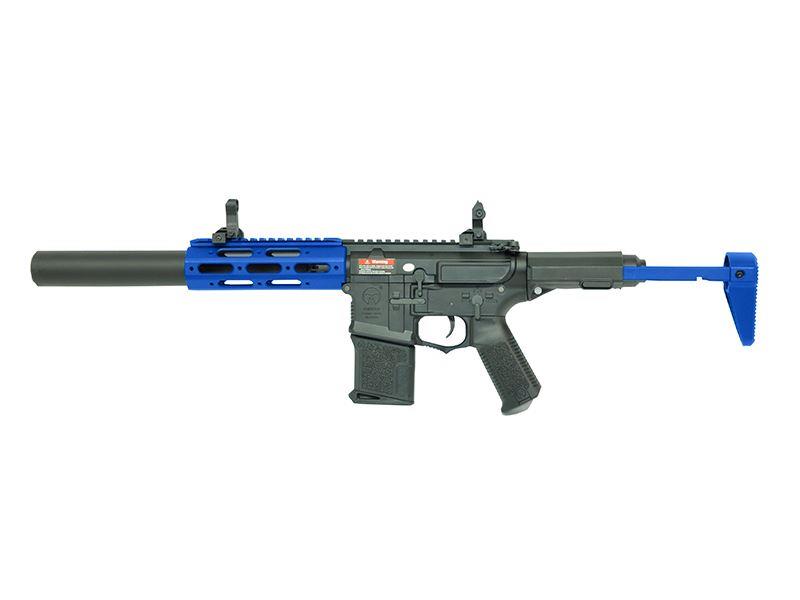 Ares Amoeba Short Honey Badger with Extended Silencer (AM-014-BK - Blue)