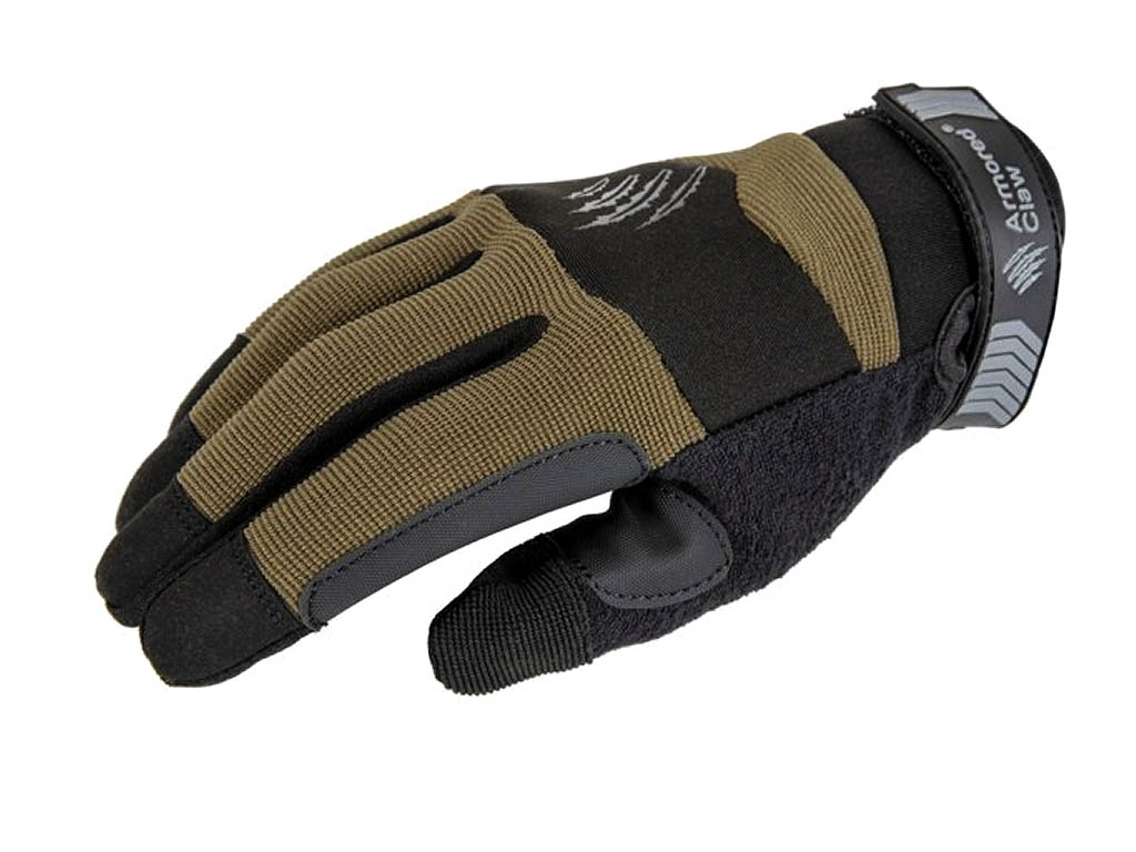 Accuracy Tactical Gloves Olive Green Size XS by Armored Claw