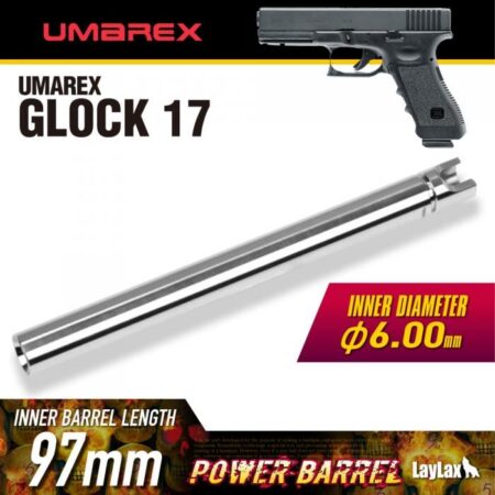 Laylax Steel Inner Barrel for GBB for 17 Series Pistol from Umarex (6.00mm - 97mm)