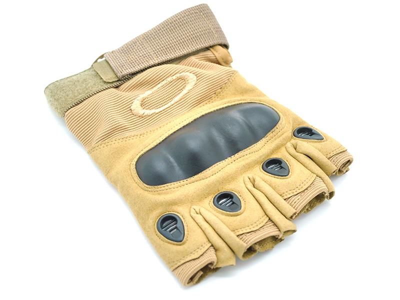ACM Fingerless Gloves With Knuckle Protection (C:XL/E:L - Tan)