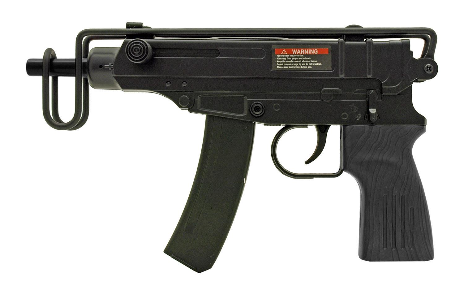 Double Eagle M37F 61 Series Spring Powered SMG (Black/Black - M37F)