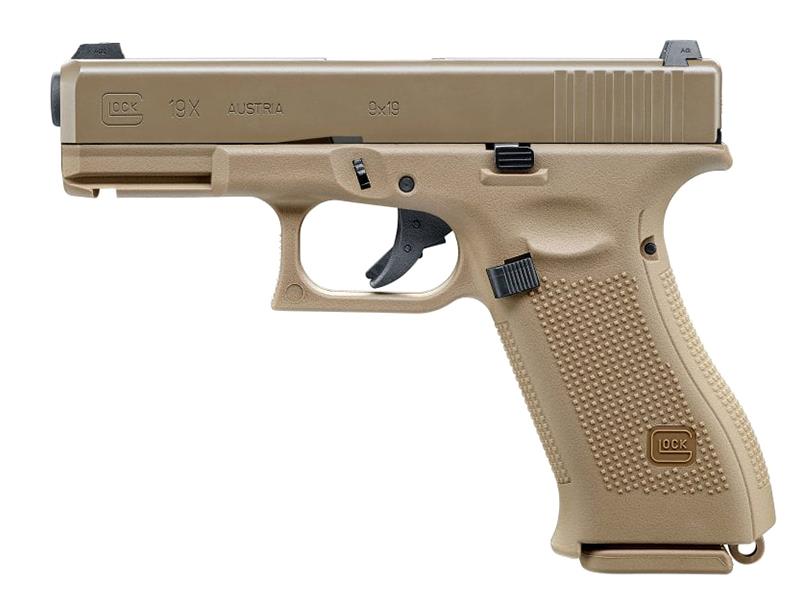 Umarex Glock G19x Gas Blowback Pistol (Short - 2.6459 - Tan)