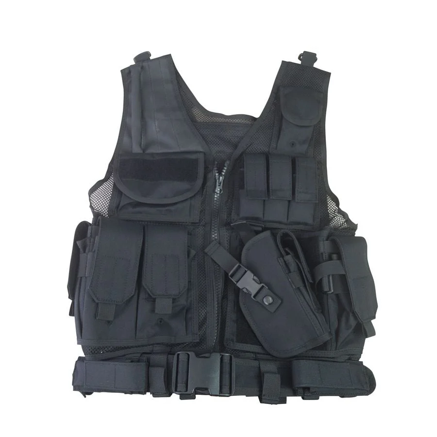 Cross Draw Tactical Vest – Black