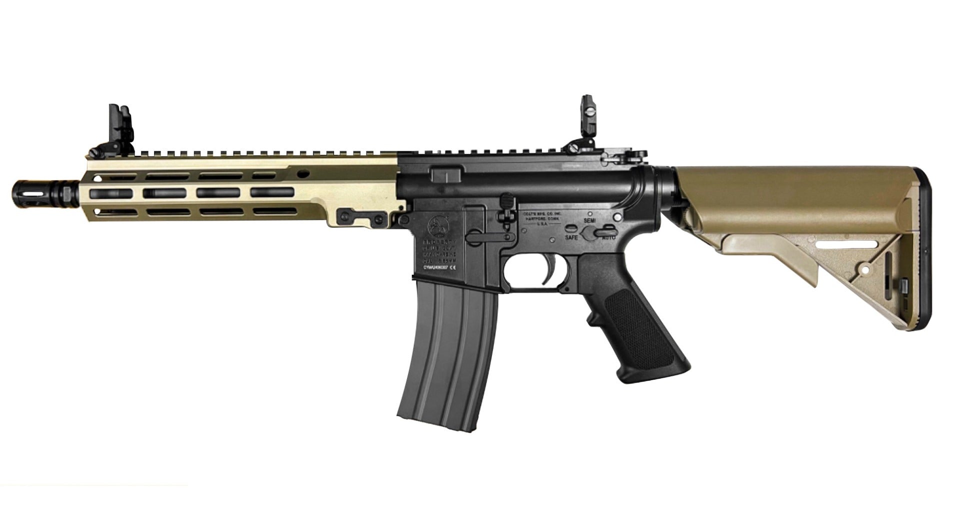 Colt x EMG MK16 9.5 Gas Blowback Rifle by Cyma CGS (MWS - Black - COLT.1008-13.5)
