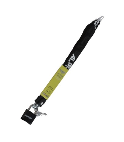 LOCK ALPHA PLUS COVERED CHAIN & PADLOCK 900mm