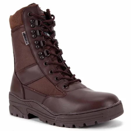 Patrol Boot – Half Leather/Half Nylon – MOD Brown Size 10