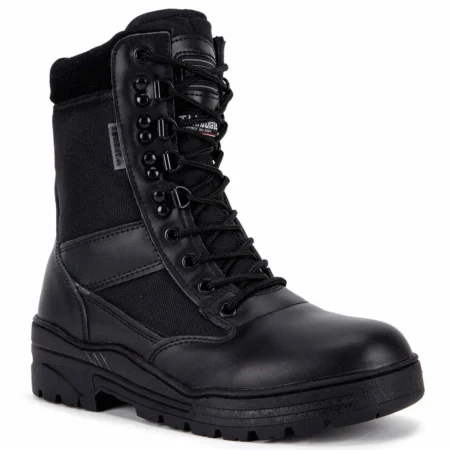 Patrol Boots – Half Leather Half Nylon Black Size 13 by Mil-Com