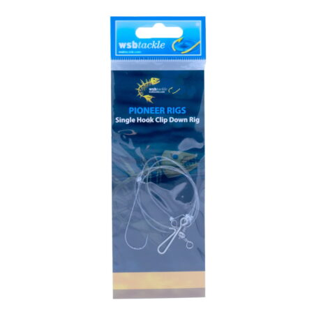 Pioneer Rigs Single hook Clip Down Rig Size 2/0 Main Rig Body 50lb Hook Trace 30lb
