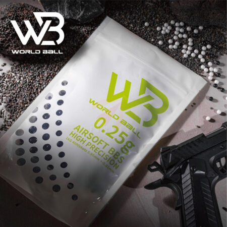 World Ball High Precision 6mm BB Pellets - 0.25g - Black - 1 Kilo - Standard