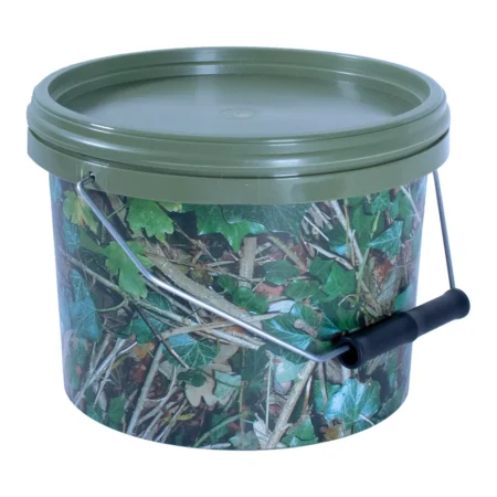 Round Camo Bucket & Lid – 2.5 Litre