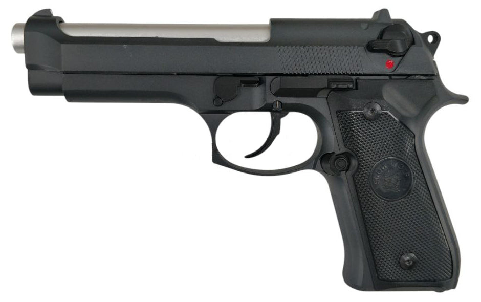 Snow Wolf M9 Gas Blowback Pistol Black (SW-03-1 BK)