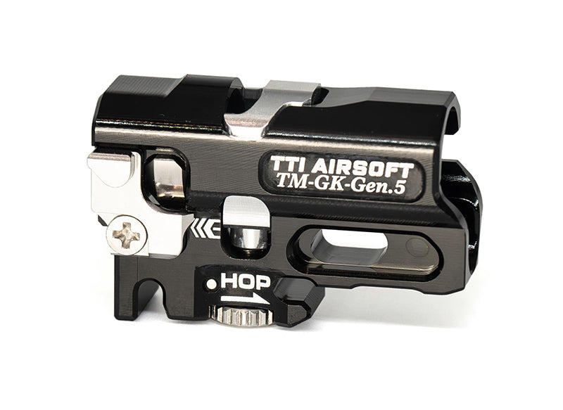 TTI Infinity Marui Spec Gen5 MOS/G19 One Piece Full CNC TDC Hop Up Chamber BKTTI-P0045-BK