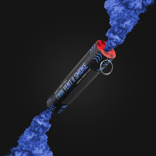 Twin Vent II: Burst Wire Pull Smoke Grenade – BLUE
