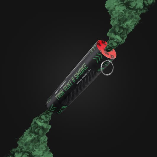Twin Vent II: Burst Wire Pull Smoke Grenade – GREEN