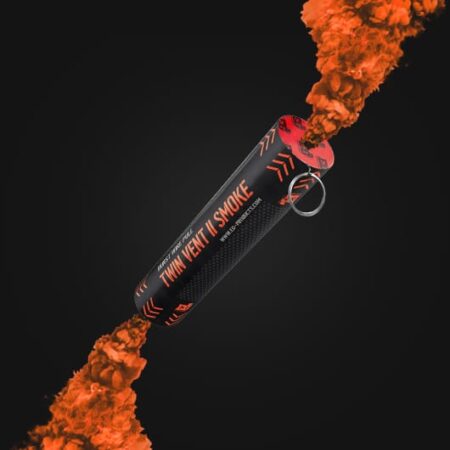 Twin Vent II: Burst Wire Pull Smoke Grenade – ORANGE