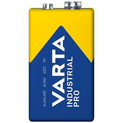 Varta Industrial Pro 4022 9V PP3 6LR61 Battery (1pc)