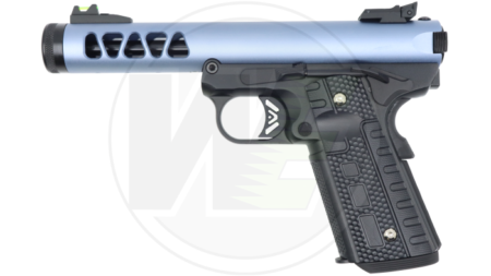 WE Galaxy 1911 Gas Blowback Pistol (Black Frame - Blue Slide)